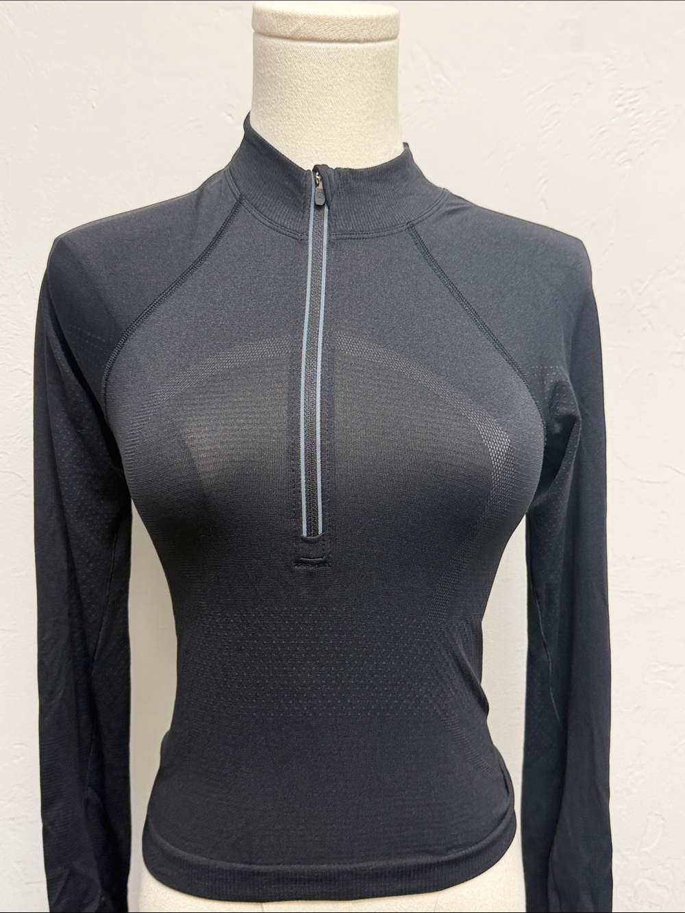 lululemon athletica Black Long-Sleeve Half-Zip Performance Top
